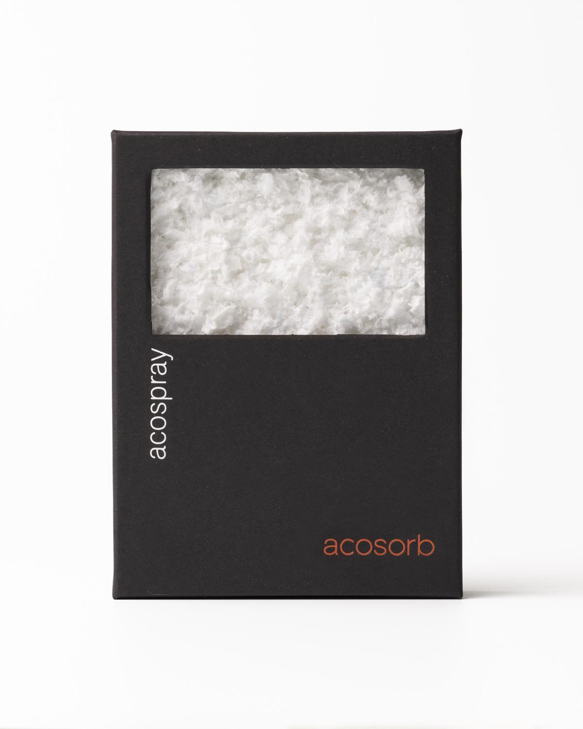Sample board of Acosorb Acospray DC3 in White color